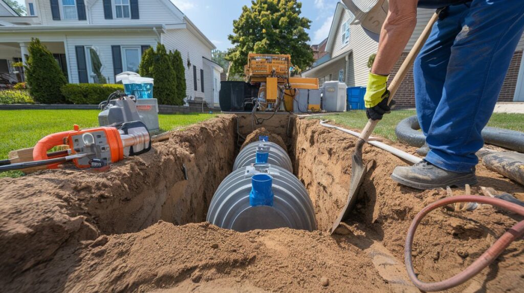 Anslutning av vatten och avlopp till attefallshus med eventuell bergsprängning, Ulricehamn, Västergötland