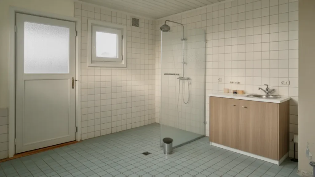 badrumsrenovering med nytt t tskikt och kakel i norrby bor s